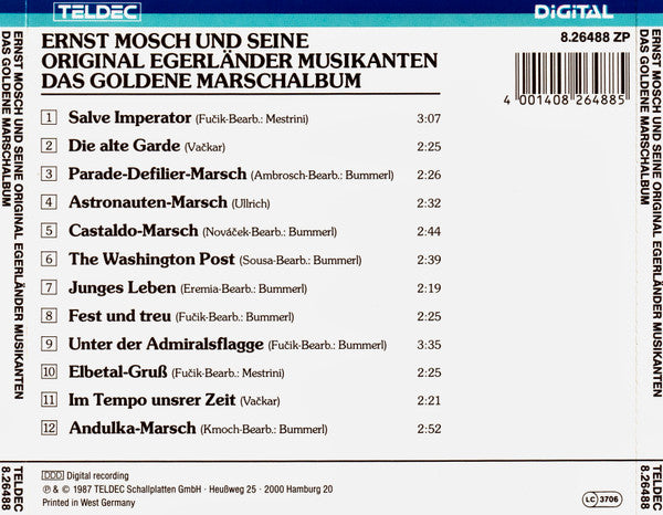 Ernst Mosch Und Seine Original Egerländer Musikanten : Das Goldene Marschalbum  (CD, Album)