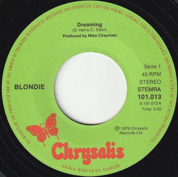 Blondie : Dreaming (7", Single)