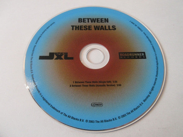 Junkie XL Featuring Anouk : Between These Walls (CD, Single)