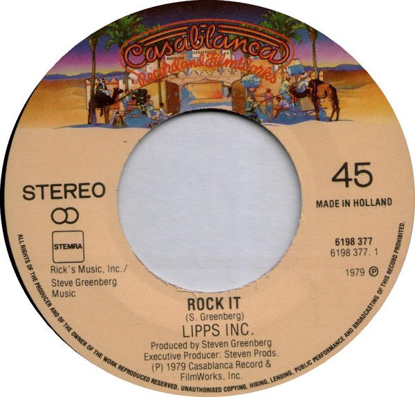 Lipps, Inc. : Rock It (7", Single)