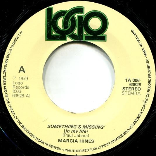 Marcia Hines : Something's Missing (In My Life) (7", Single)