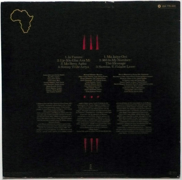 King Sunny Ade & His African Beats : Juju Music (LP, Album)
