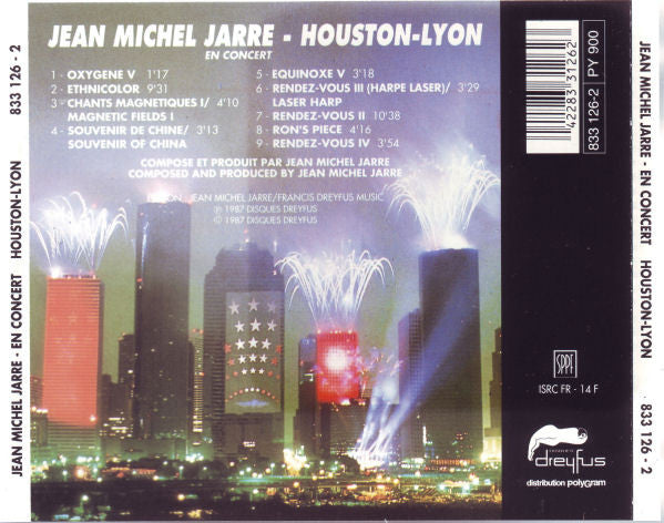 Jean-Michel Jarre : En Concert Houston-Lyon (CD, Album, RE, RM)