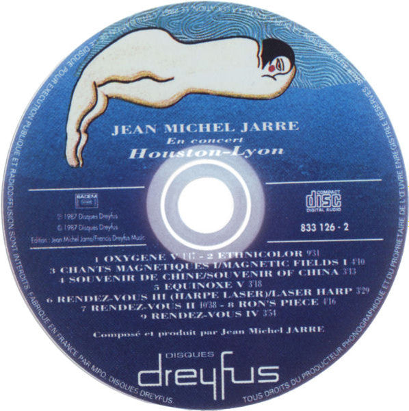 Jean-Michel Jarre : En Concert Houston-Lyon (CD, Album, RE, RM)