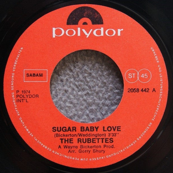The Rubettes : Sugar Baby Love (7", Single)