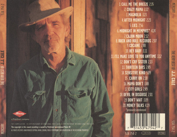 J.J. Cale : The Very Best Of J.J. Cale (CD, Comp, RE)