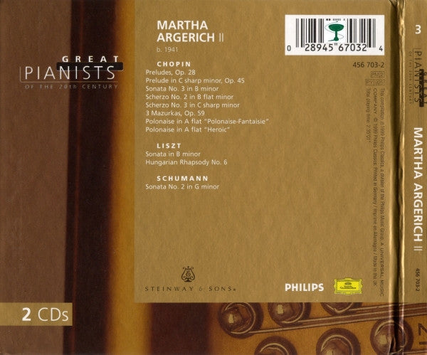 Martha Argerich : Martha Argerich II (2xCD, Comp)