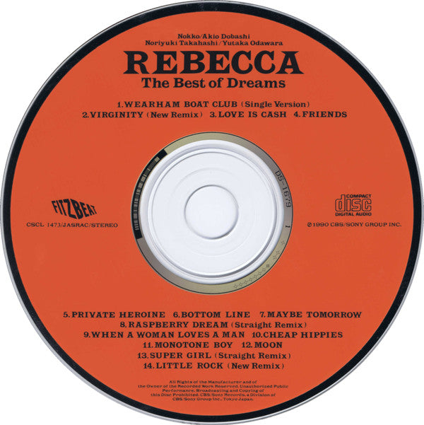 Rebecca (8) : The Best Of Dreams (CD, Comp, Ltd)