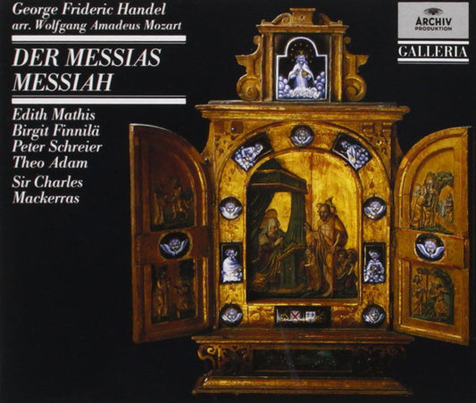 Georg Friedrich Händel, Wolfgang Amadeus Mozart - Edith Mathis, Birgit Finnilä, Peter Schreier, Theo Adam, Sir Charles Mackerras : Der Messias = Messiah (2xCD, Album, RE, RM)
