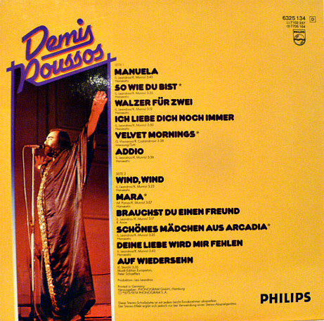 Demis Roussos : Auf Wiedersehn (LP, Album)