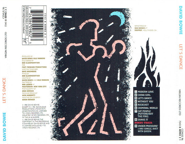David Bowie : Let's Dance (CD, Album, RE, RM)