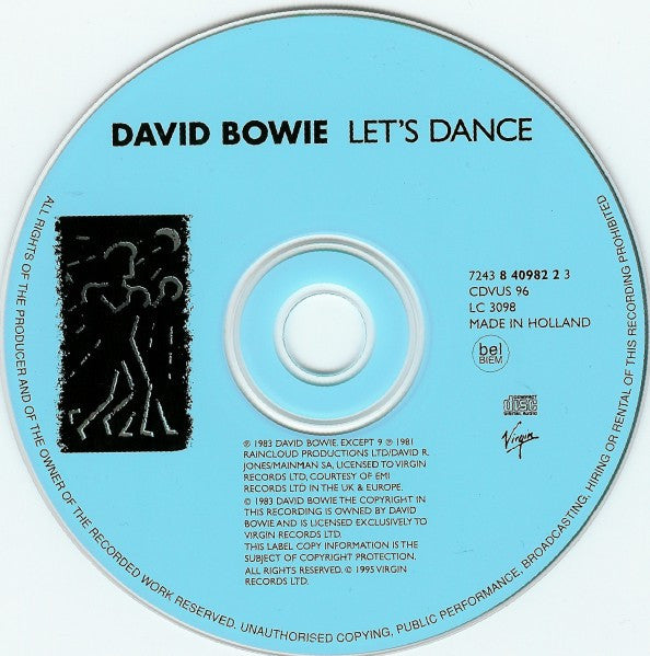 David Bowie : Let's Dance (CD, Album, RE, RM)