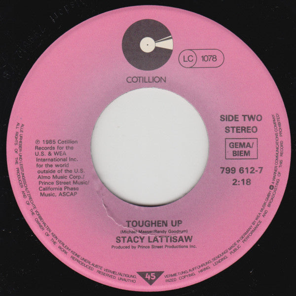 Stacy Lattisaw : Can't Stop Thinking About You (7", Single)