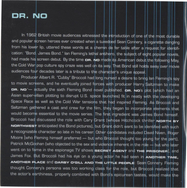 Monty Norman : Dr. No (Original Motion Picture Soundtrack) (CD, Album, RE, RM)