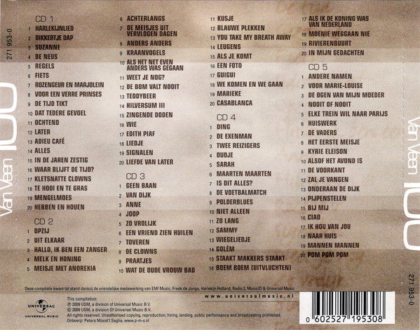 Herman van Veen : 100 (5xCD, Comp)