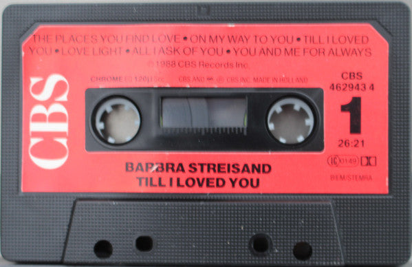 Barbra Streisand : Till I Loved You (Cass, Album)