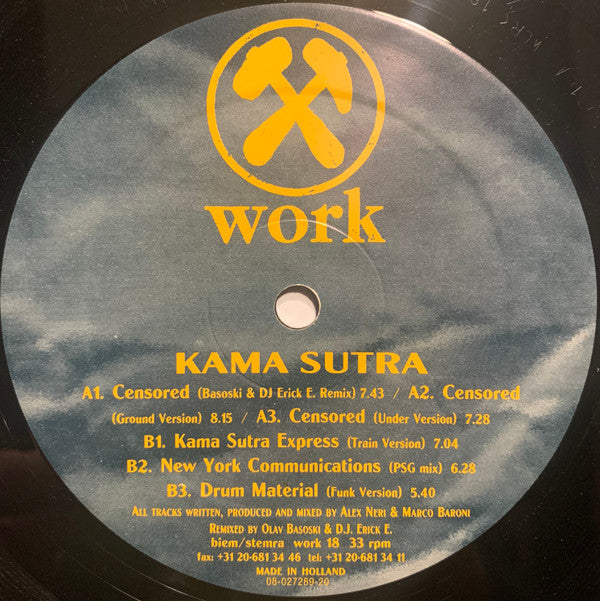 Kamasutra : Censored (12")