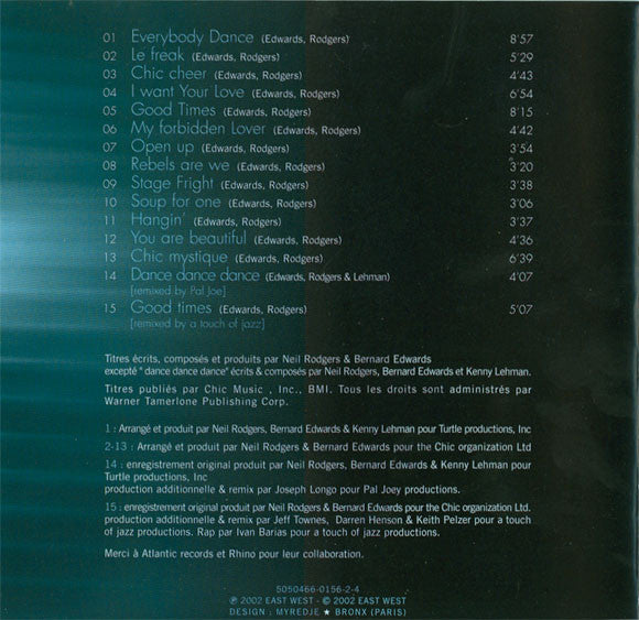 Chic : Ultimate Chic (CD, Comp)