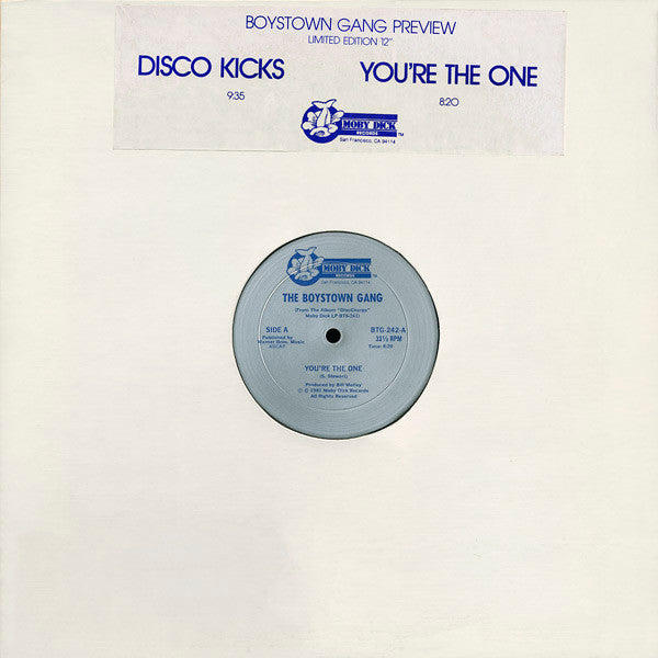 Boys Town Gang : You're The One / Disco Kicks (Boystown Gang Preview) (12", Ltd)