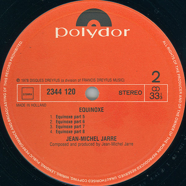 Jean-Michel Jarre : Equinoxe (LP, Album)