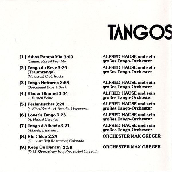 Various : CD-Festival • Tangos Der Welt (CD, Comp)
