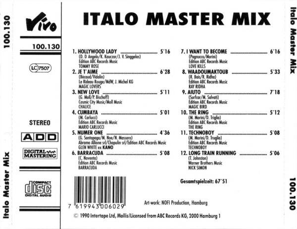 Various : Italo Master Mix Vol. 1 (CD, Comp)
