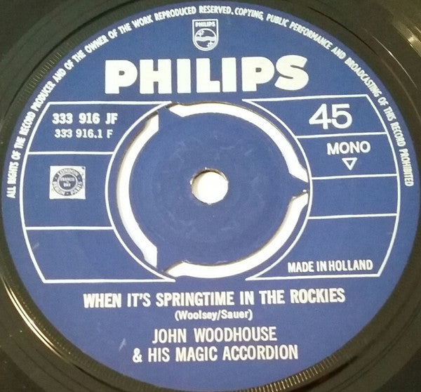 John Woodhouse : Springtime / Het Vissersmeisje (7", Single, Mono)