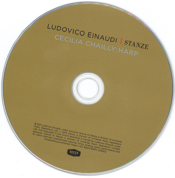 Ludovico Einaudi, Cecilia Chailly : Stanze (CD, Album, RE, RM)