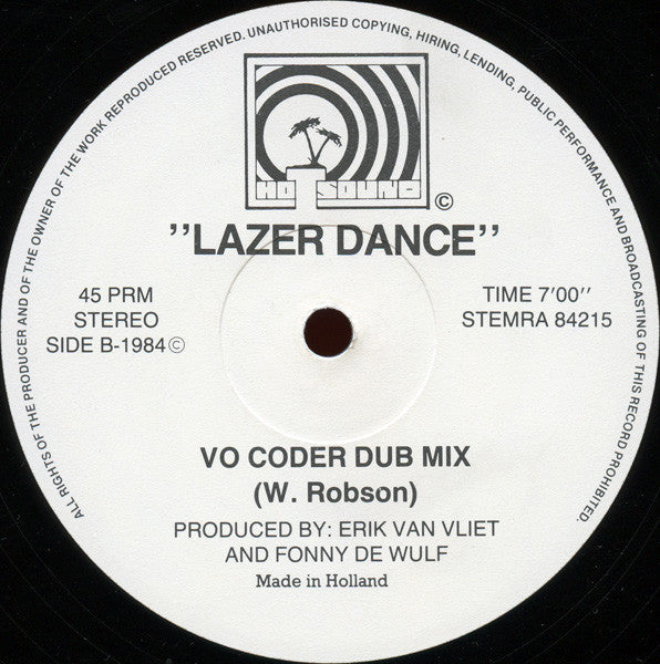 Laserdance : Lazer Dance (12")