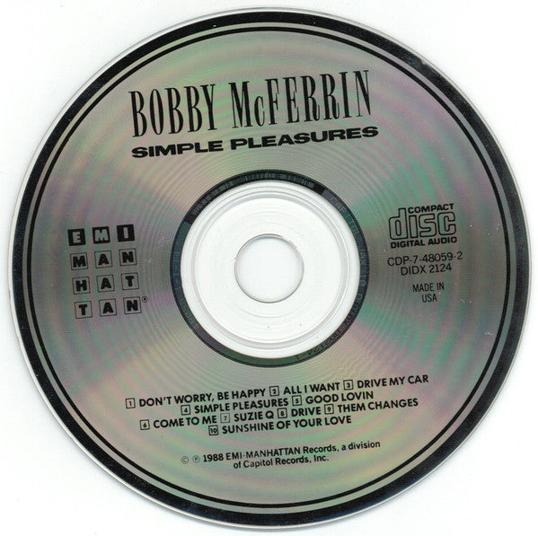 Bobby McFerrin : Simple Pleasures (CD, Album)
