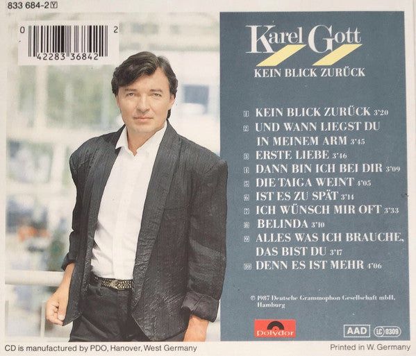 Karel Gott : Kein Blick Zurück (CD, Album)