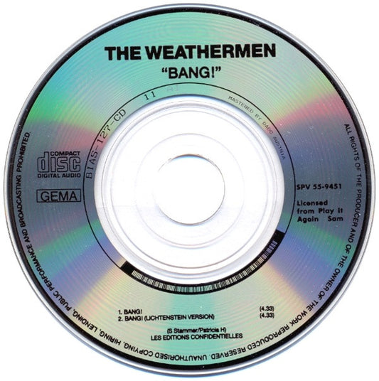 The Weathermen : Bang! (CD, Mini, Single, Car)