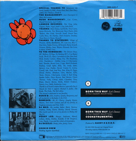The Cookie Crew : Born This Way (Let's Dance) (7", Single, Sil)