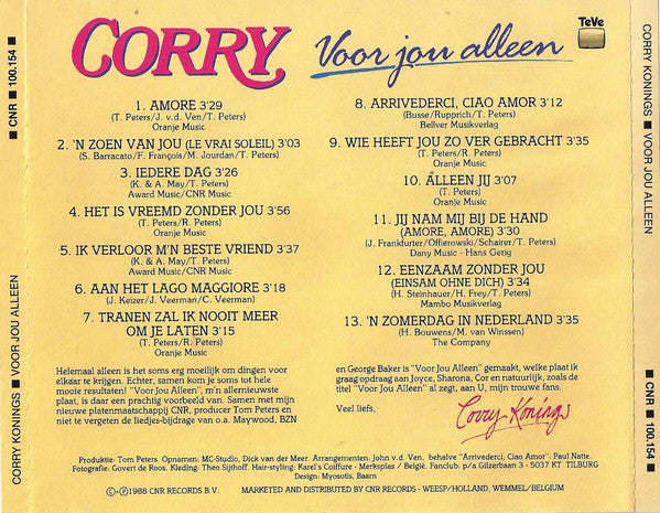 Corry Konings : Voor Jou Alleen (CD, Album)