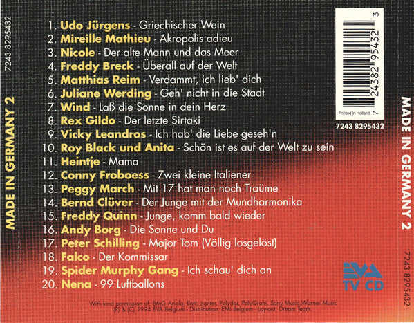 Various : Made In Germany 2 - 20 Super Hits (CD, Comp)