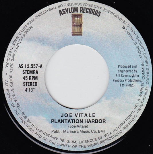Joe Vitale : Plantation Harbor (7", Single)