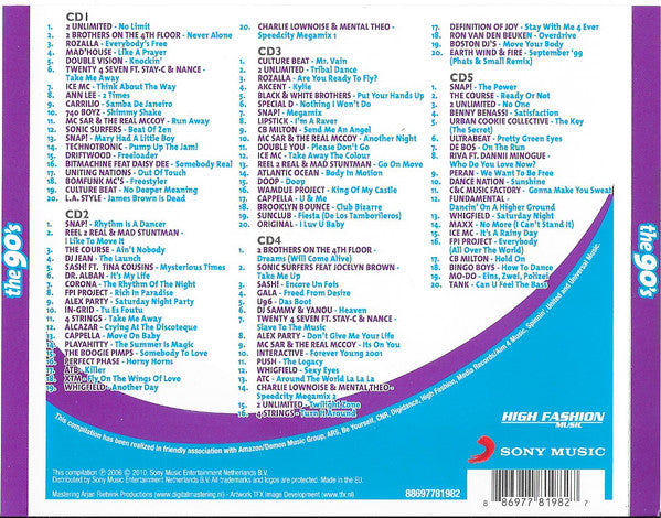 Various : SLAM!FM presents Pump Up The 90's (5xCD, Comp)