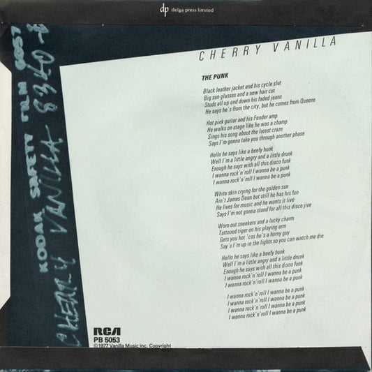 Cherry Vanilla : The Punk (7", Single)