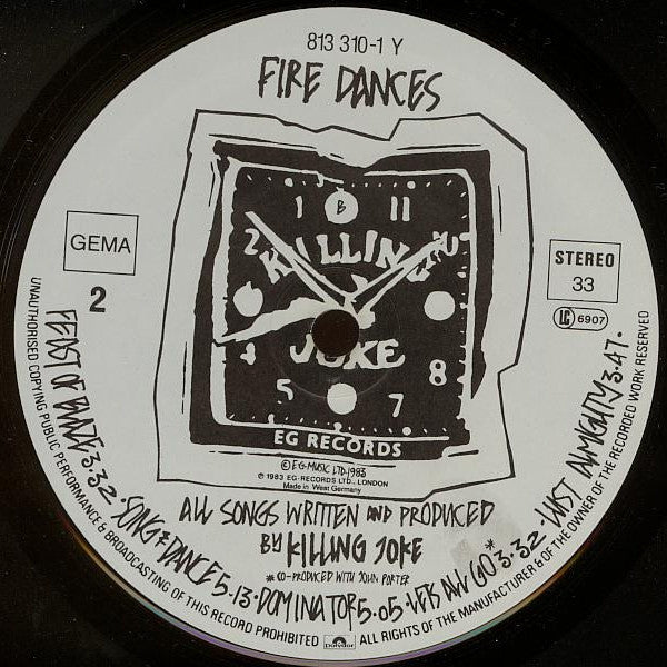 Killing Joke : Fire Dances (LP, Album)