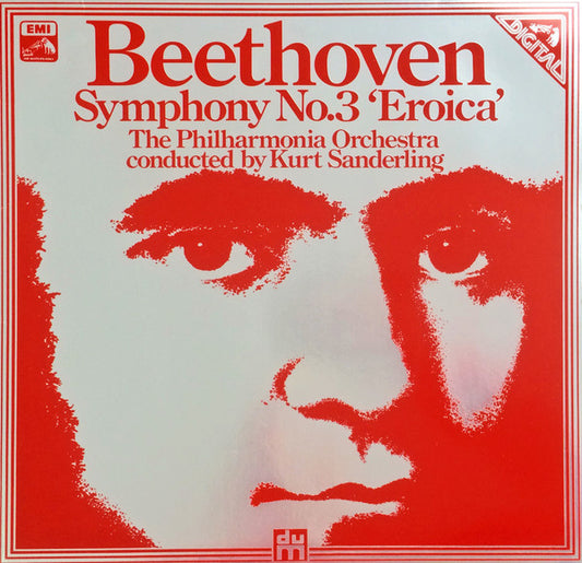 Ludwig Van Beethoven, Philharmonia Orchestra Conducted By Kurt Sanderling : Symphony No.3 'Eroica' (LP)