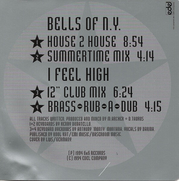 Slo Moshun : Bells Of N.Y. / I Feel High (CD, Maxi)