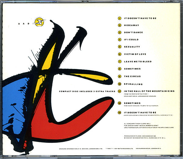 Erasure : The Circus (CD, Album)