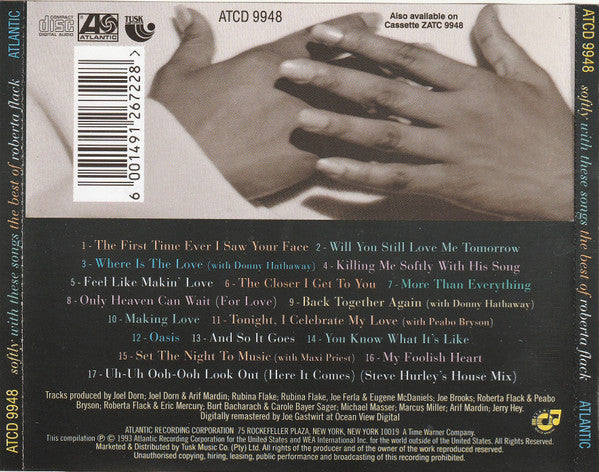 Roberta Flack : Softly With These Songs - The Best Of Roberta Flack (CD, Comp)