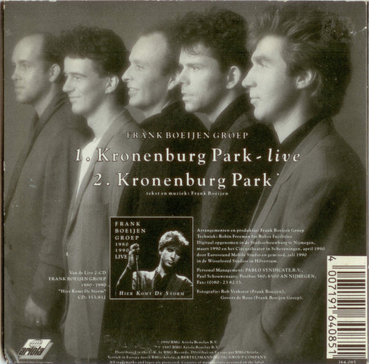Frank Boeijen Groep : Kronenburg Park - Live (CD, Single)