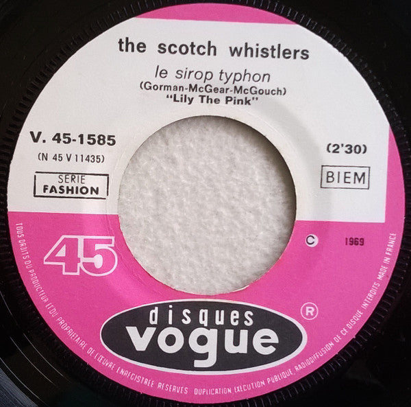 The Scotch Whistlers : Le Sirop Typhon ("Lily The Pink") (7", Single)