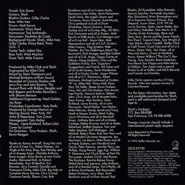Slash's Snakepit : It's Five O'Clock Somewhere (CD, Album)