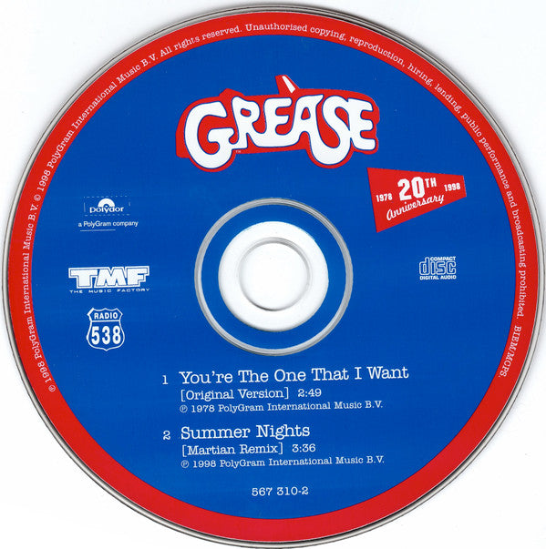 John Travolta & Olivia Newton-John : You're The One That I Want (Original Version) (CD, Single)