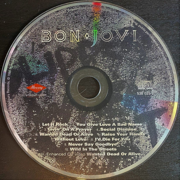 Bon Jovi : Slippery When Wet (CD, Album, Enh, RE, RM, RP, UML)