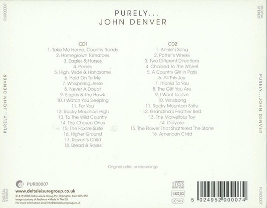 John Denver : Purely... (2xCD, Comp)