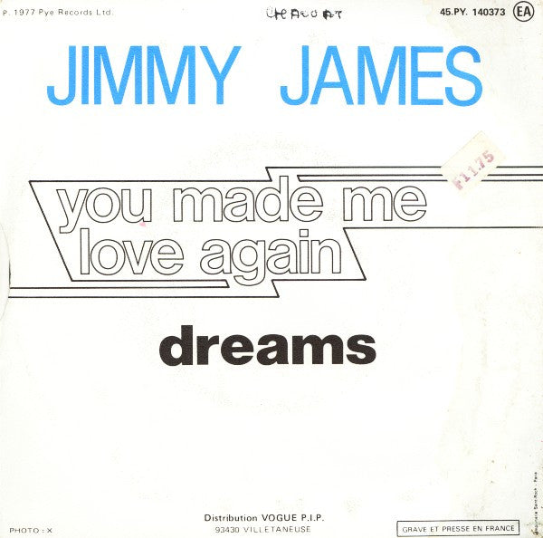 Jimmy James (2) : You Made Me Love Again (7", Single)